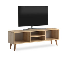 Έπιπλο τηλεόρασης Loren χρώμα oak 120x30x40εκ.
