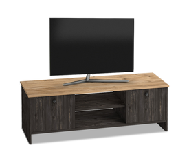 Έπιπλο τηλεόρασης Cube χρώμα pine - industrial grey 120x30x40εκ.