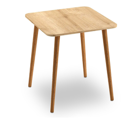 Τραπέζι Kare χρώμα oak 70x70x72εκ.