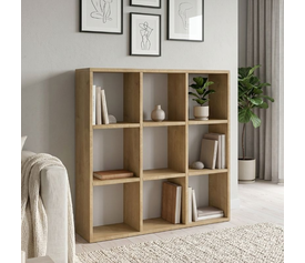 Βιβλιοθήκη Cube χρώμα sapphire oak 90x30x90εκ.