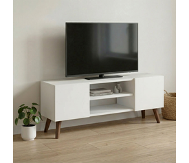 Έπιπλο τηλεόρασης Etna χρώμα λευκό 120x30x45εκ.