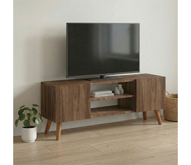 Έπιπλο τηλεόρασης Etna χρώμα καρυδί 120x30x45εκ.