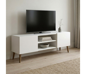 Έπιπλο τηλεόρασης Etna χρώμα λευκό 150x30x45εκ.