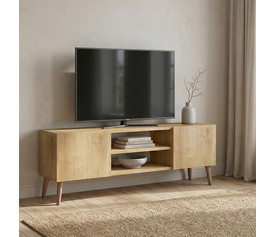 Έπιπλο τηλεόρασης Etna χρώμα sapphire oak 150x30x45εκ.