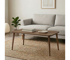 Τραπεζάκι σαλονιού Plane χρώμα καρυδί 90x55x41εκ.