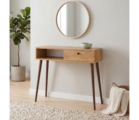 Κονσόλα Napoli χρώμα sapphire oak 90x29x88εκ.