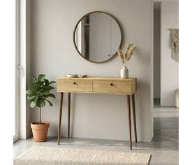 Κονσόλα Alis χρώμα sapphire oak 110x29x88εκ.