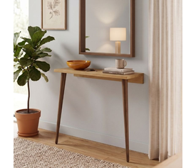 Κονσόλα επιτοίχια Moca χρώμα sapphire oak 60x22x77εκ.