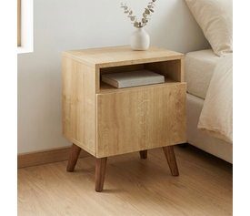 Κομοδίνο Sole χρώμα sapphire oak 40x30x47,6εκ.