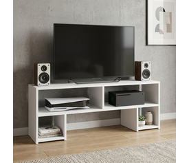 Έπιπλο τηλεόρασης Dabi χρώμα λευκό 120x30x40εκ.