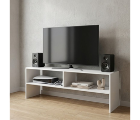 Έπιπλο τηλεόρασης Beirut χρώμα λευκό 120x30x40εκ.