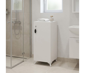 Ντουλάπι με κλειδαριά Zehra χρώμα λευκό 30x32x88εκ.