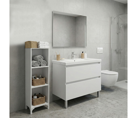 Βιβλιοθήκη - Ραφιέρα Clare χρώμα λευκό 30x20x108εκ.