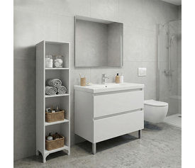 Βιβλιοθήκη - Ραφιέρα Clare χρώμα λευκό 30x20x128εκ.