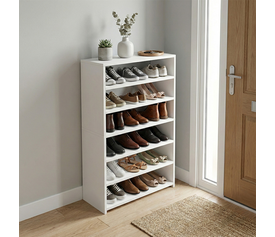 Παπουτσοθήκη Goya χρώμα λευκό 70x30x120εκ.