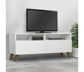 Έπιπλο τηλεόρασης Inci χρώμα λευκό 120x35x50εκ.