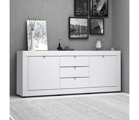 Μπουφές Ocean χρώμα λευκό 210x45x86εκ.