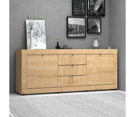 Μπουφές Ocean χρώμα φυσικό οξιάς 210x45x86εκ.