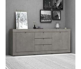 Μπουφές Ocean χρώμα γκρι σκυροδέματος 210x45x86εκ.