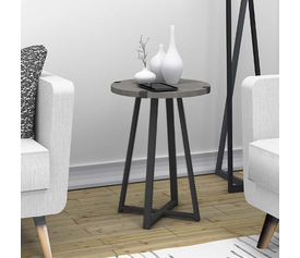 Βοηθητικό τραπεζάκι Pedro χρώμα γκρι σκυροδέματος 44x44x58εκ.