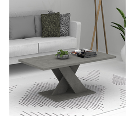 Τραπεζάκι σαλονιού Marcello χρώμα γκρι σκυροδέματος 110x55x47εκ.