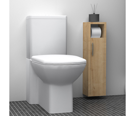 Στήλη μπάνιου Murray χρώμα φυσικό οξιάς 16x14x70εκ.