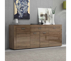 Μπουφές Joseph χρώμα καρυδί 177x40x76εκ.