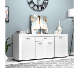 Μπουφές Joseph χρώμα λευκό 177x40x76εκ.