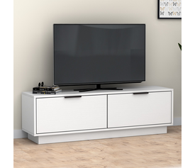 Έπιπλο τηλεόρασης Lisa χρώμα λευκό 140x35x43cm.