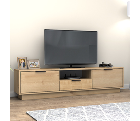 Έπιπλο τηλεόρασης Mensa χρώμα φυσικό οξιάς 180x35x43cm.