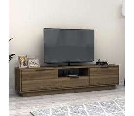 Έπιπλο τηλεόρασης Mensa χρώμα καρυδί 180x35x43cm.