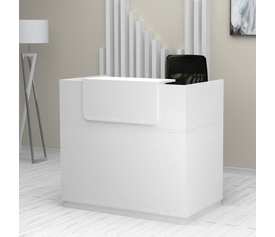 Γραφείο υποδοχής - reception Lemmon χρώμα λευκό 120x70x110εκ.