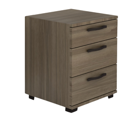 Κομοδίνο - συρταριέρα γραφείου Roco χρώμα καρυδί 40x39x57εκ.