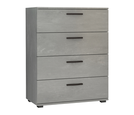 Συρταριέρα Velika χρώμα γκρι σκυροδέματος 73x44x96εκ.