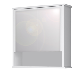 Καθρέπτης μπάνιου Delo χρώμα λευκό 62x17,5x60εκ.