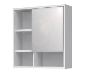 Καθρέπτης μπάνιου Demo χρώμα λευκό 60x17,5x60εκ.