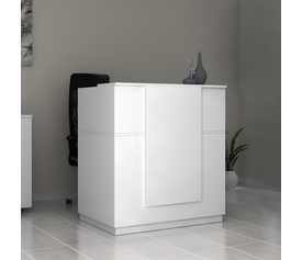 Γραφείο υποδοχής - reception Gemini χρώμα λευκό 100x70x110εκ.