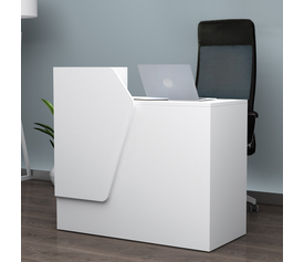 Γραφείο υποδοχής - reception Merlin χρώμα λευκό 110x50x101,8εκ.