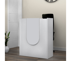 Γραφείο υποδοχής - reception Mezzo χρώμα λευκό 90x40x110εκ.