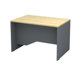 Γραφείο επαγγελματικό Venturo χρώμα ανθρακί - φυσικό οξιάς 120x80x75εκ.