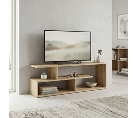 Έπιπλο τηλεόρασης Forever χρώμα φυσικό οξιάς 120x30x40cm.