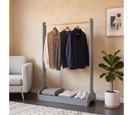 Glimer Entryway Furniture Concrete Grey 88,2x34,6x128 cm
