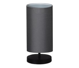 Φωτιστικό επιτραπέζιο Winkler ύφασμα/ξύλο/μέταλλο χρώμα ανθρακί/μαύρο 15x24x30εκ.