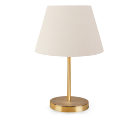 Φωτιστικό επιτραπέζιο Rosenthal ύφασμα Pvc χρώμα κρεμ/χρυσό 22x17x37εκ.