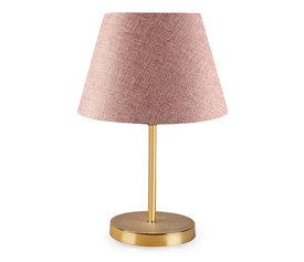 Φωτιστικό επιτραπέζιο Rosenthal ύφασμα Pvc χρώμα ροζ/χρυσό 22x17x37εκ.