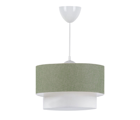 Φωτιστικό οροφής Whitehouse E27 υφασμάτινο μονόφωτο χρώμα χακί 30x20x55εκ.