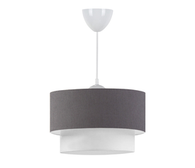 Φωτιστικό οροφής Whitehouse υφασμάτινο μονόφωτο χρώμα γκρι 30x20x55εκ.