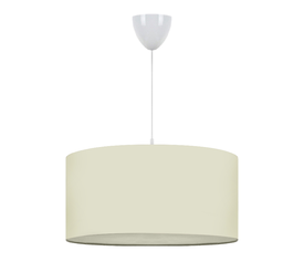 Φωτιστικό οροφής Monahan υφασμάτινο μονόφωτο χρώμα εκρού 38x20x70εκ.