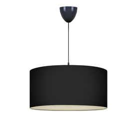 Φωτιστικό οροφής Monahan υφασμάτινο μονόφωτο χρώμα μαύρο 38x21x70εκ.