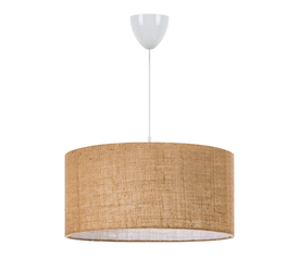 Φωτιστικό οροφής Monahan E27 γιούτα μονόφωτο χρώμα μπεζ 38x21x70εκ.